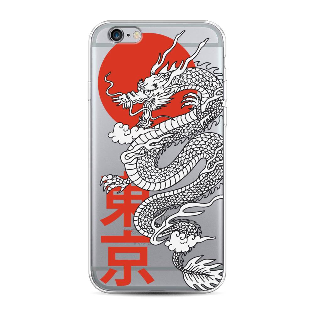 

Чехол на Apple iPhone 6 "Китайский дракон", Черный;красный;белый, 0104S50-1