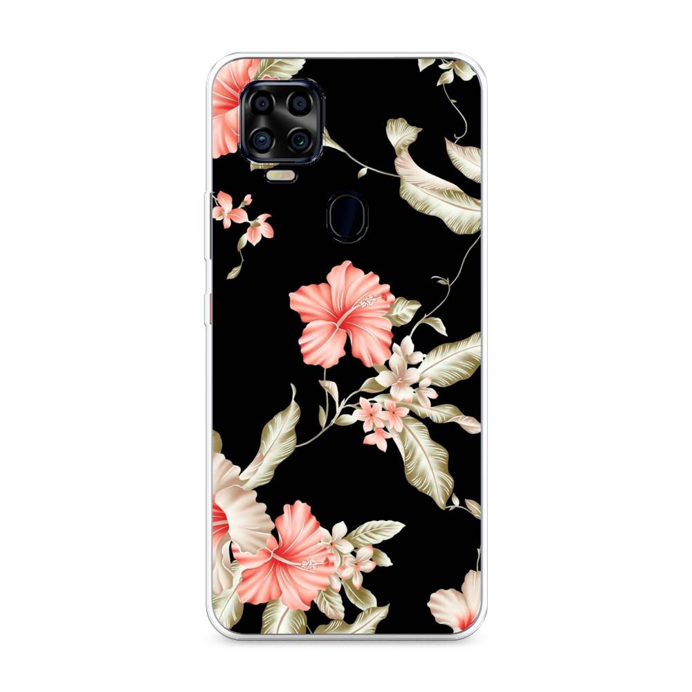 

Чехол Awog на ZTE Blade V2020 4G / ЗТЕ Блэйд V2020 4G "Цветы на черном", Разноцветный, 134350-8