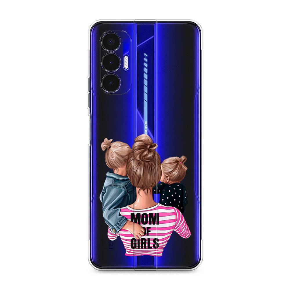 

Чехол Awog на Tecno Pova 3 "Mom of Girls", Разноцветный, 301550-6