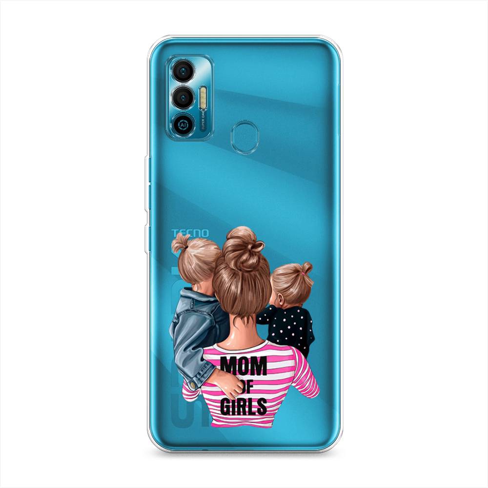 

Чехол Awog на Tecno Spark 7 "Mom of Girls", Разноцветный, 301050-6