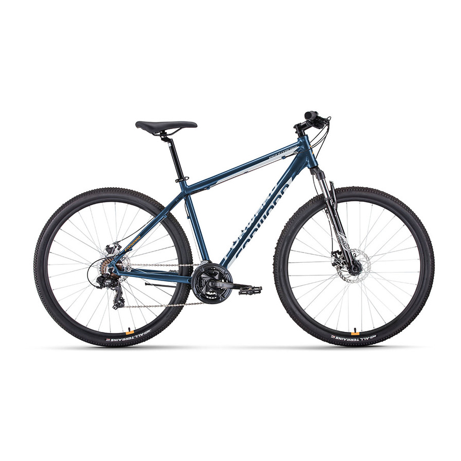 

Велосипед горный Forward Apache 29 2.0 D Classic рама 17" темно-синий-серебристый
