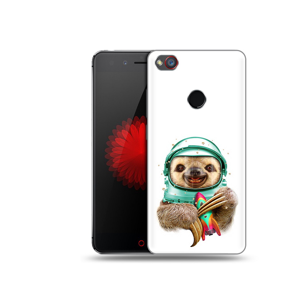 

Чехол MyPads Tocco для ZTE Nubia Z11 Ленивец астронавт (PT48017.468.104), Прозрачный, Tocco