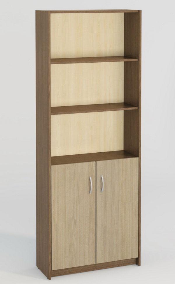 

Стеллаж 5 полок 69,3х32,6 см, 2 дверцы МагМебель Миланика-9 ясень тёмный, ясень светлый, Коричневый;бежевый, Стеллаж широкий 5 полок 69,3х32,6 см, 2 дверцы Миланика-9