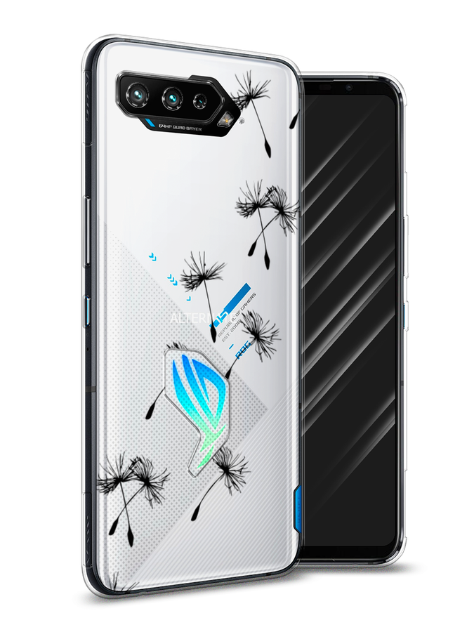 

Чехол Awog на Asus ROG Phone 5S "Летящие одуванчики", Черный, 44550-8
