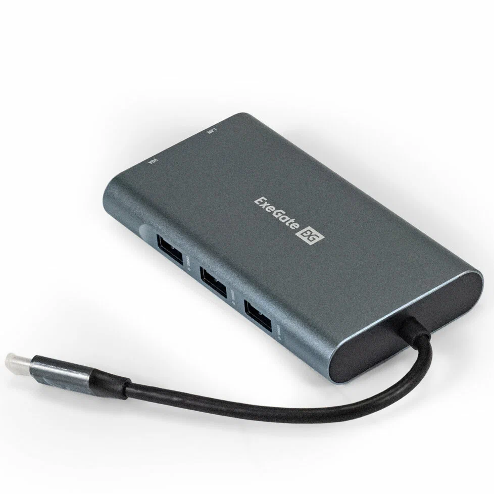 

Док-станция для накопителей HDD ExeGate EX293985RUS (EX293985RUS), Серый, EX293985RUS