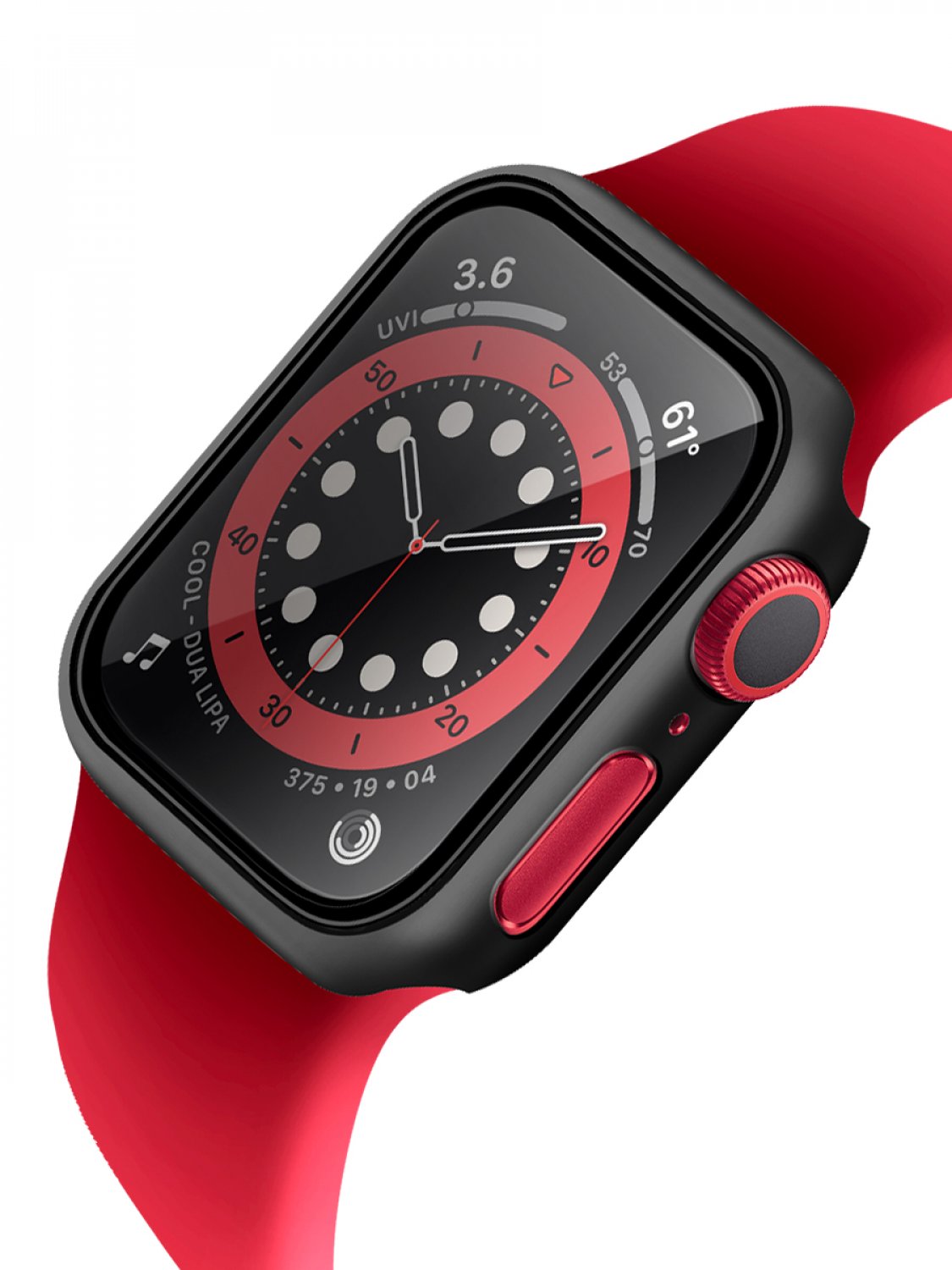 Защитное стекло для Apple Watch 41mm Viva Madrid Fino Ink Black с бампером