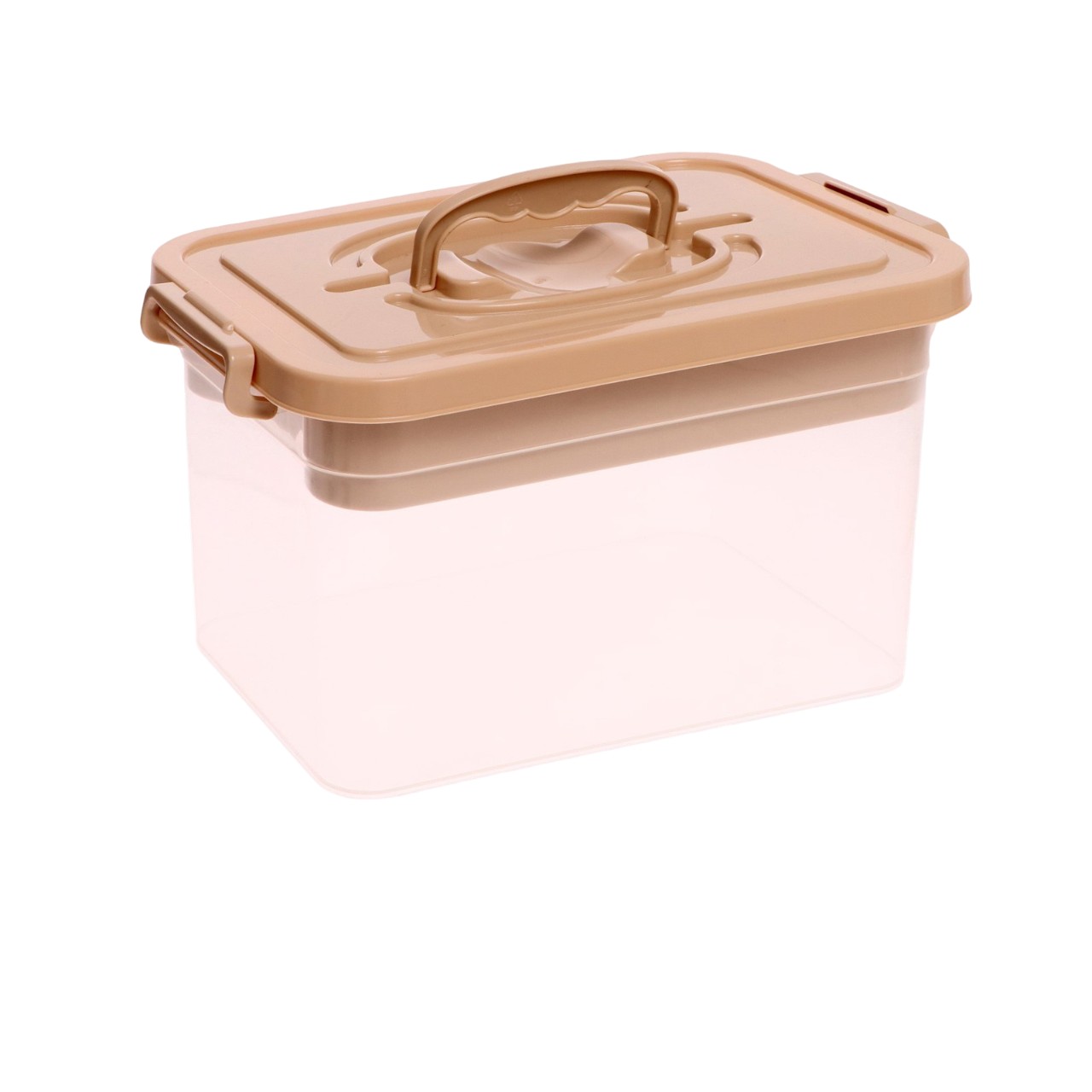 Контейнер для хранения с крышкой и вкладышем 6,5 л, вкладыш, цвет бежевый