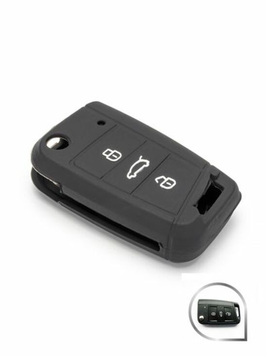 

Чехол SLK силиконовый для ключа SKODA (011), Черный