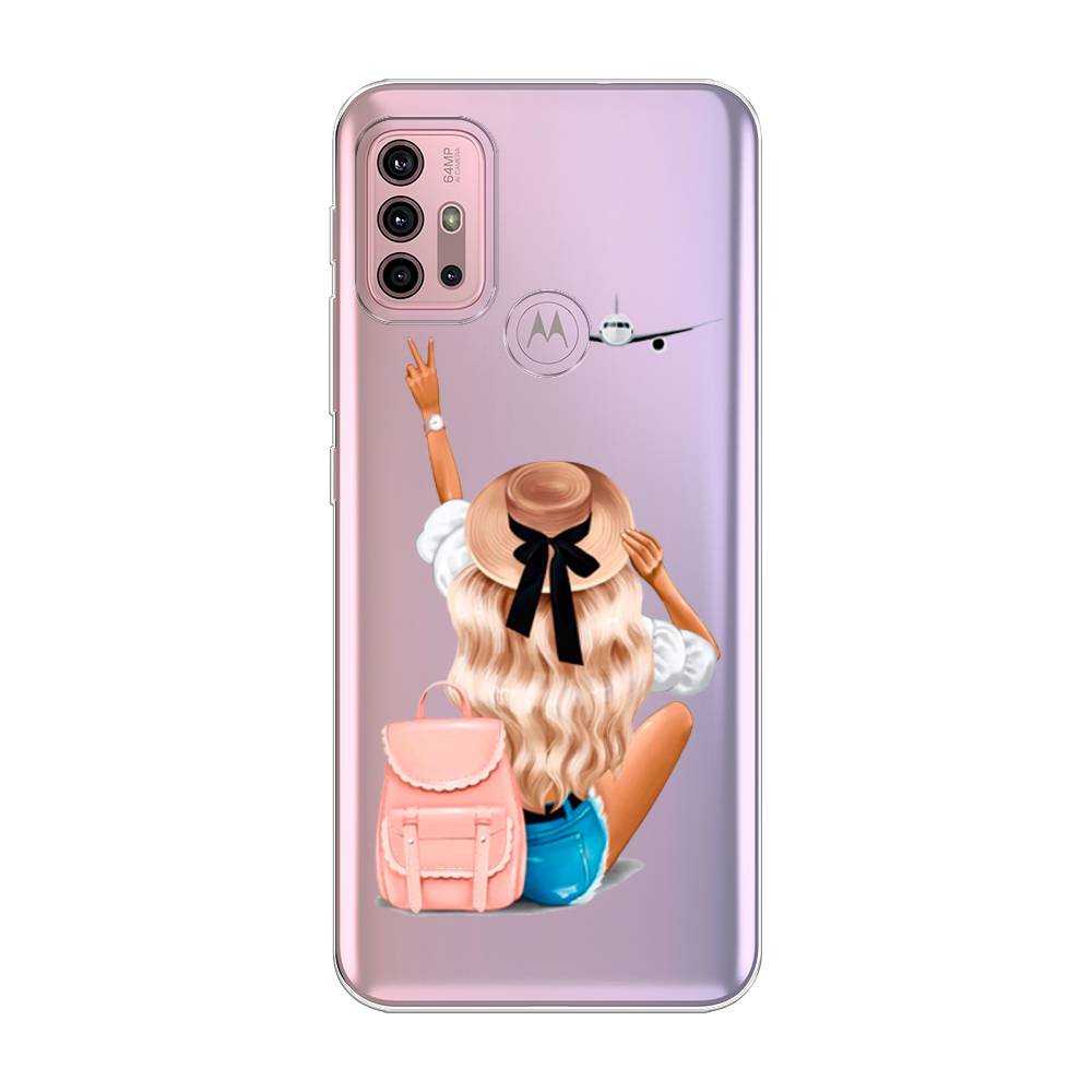 

Чехол Awog на Lenovo K13 Note/Motorola Moto G10/G20/G30 "Автостопом самолетом", Разноцветный, 242350-7