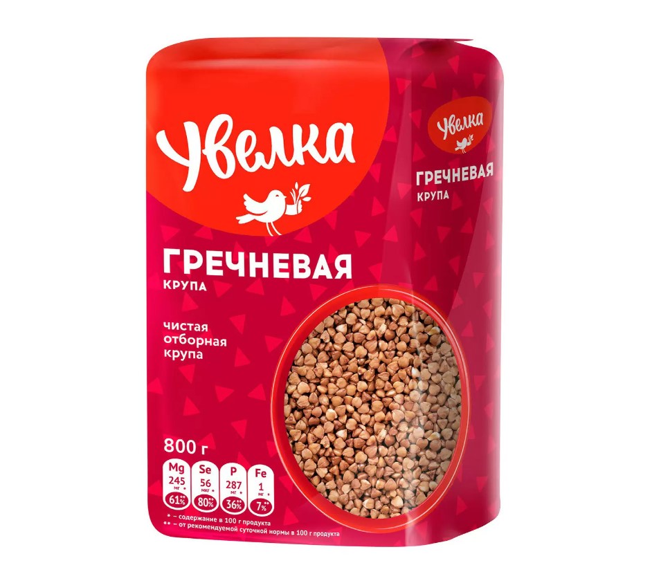 

Крупа гречневая Увелка ядрица, экстра, 6x800 г