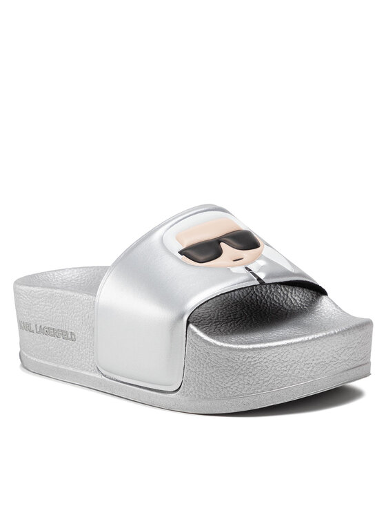 

Шлепанцы KL80805 KARL LAGERFELD серебристый 36 EU, KL80805