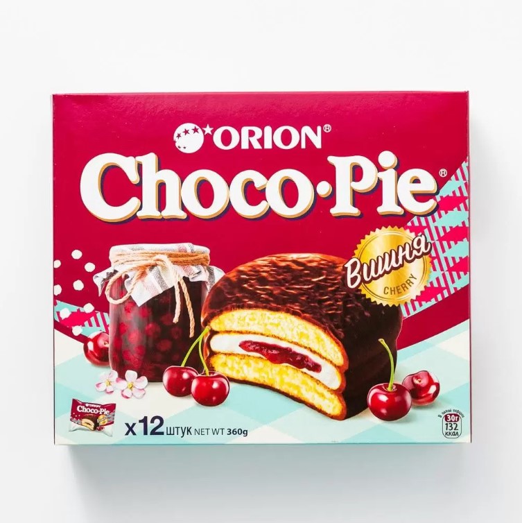 Пирожные Orion Choco Pie вишня, 3x360 г Орион