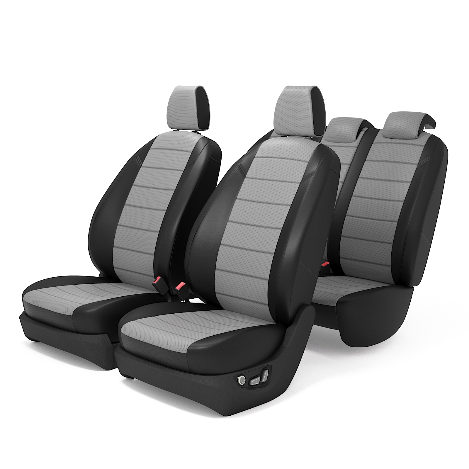 

Чехлы на сиденья для Мерседес В203 с 2000 по 2007 год, Экокожа, Серый / PW2034060linesser, PW2034060