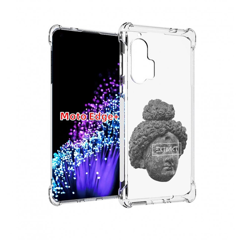 

Чехол MyPads каменное лицо девушки для Motorola Edge+ Plus, Прозрачный, Tocco
