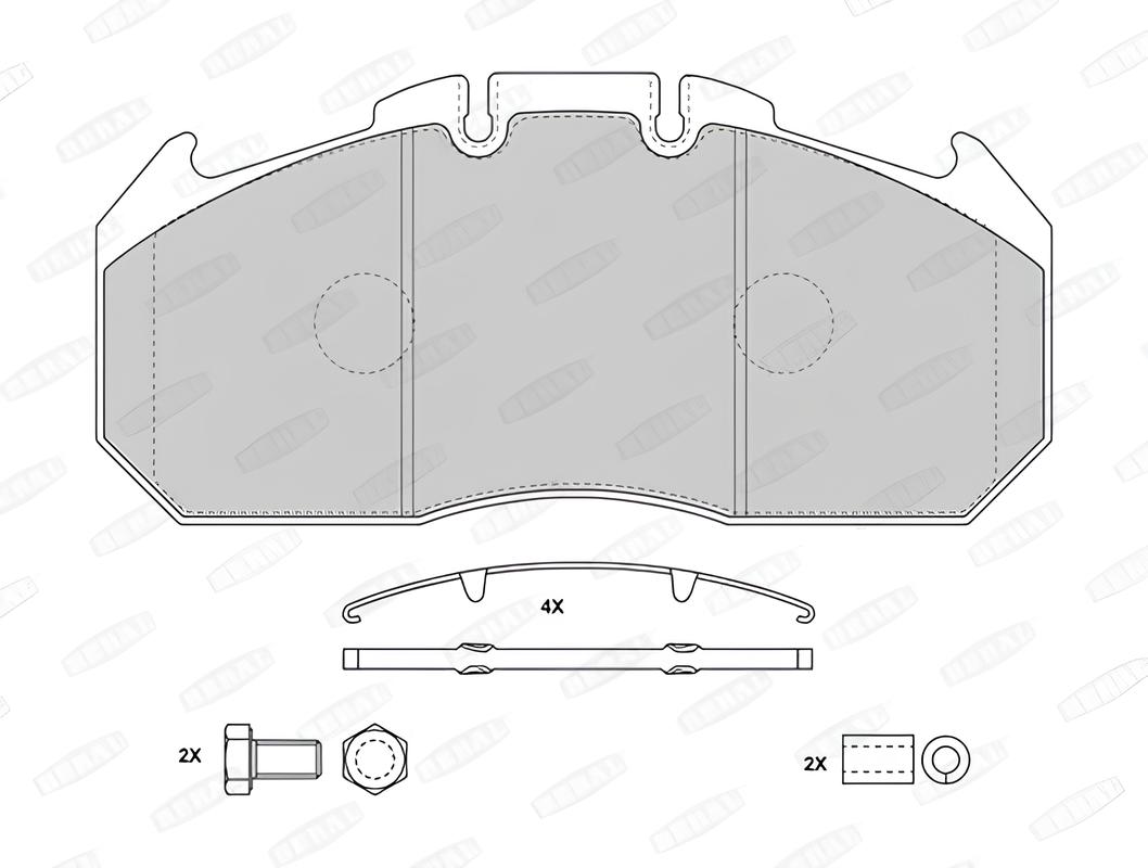 Комплект передних тормозных колодок Beral 2913130004195684
