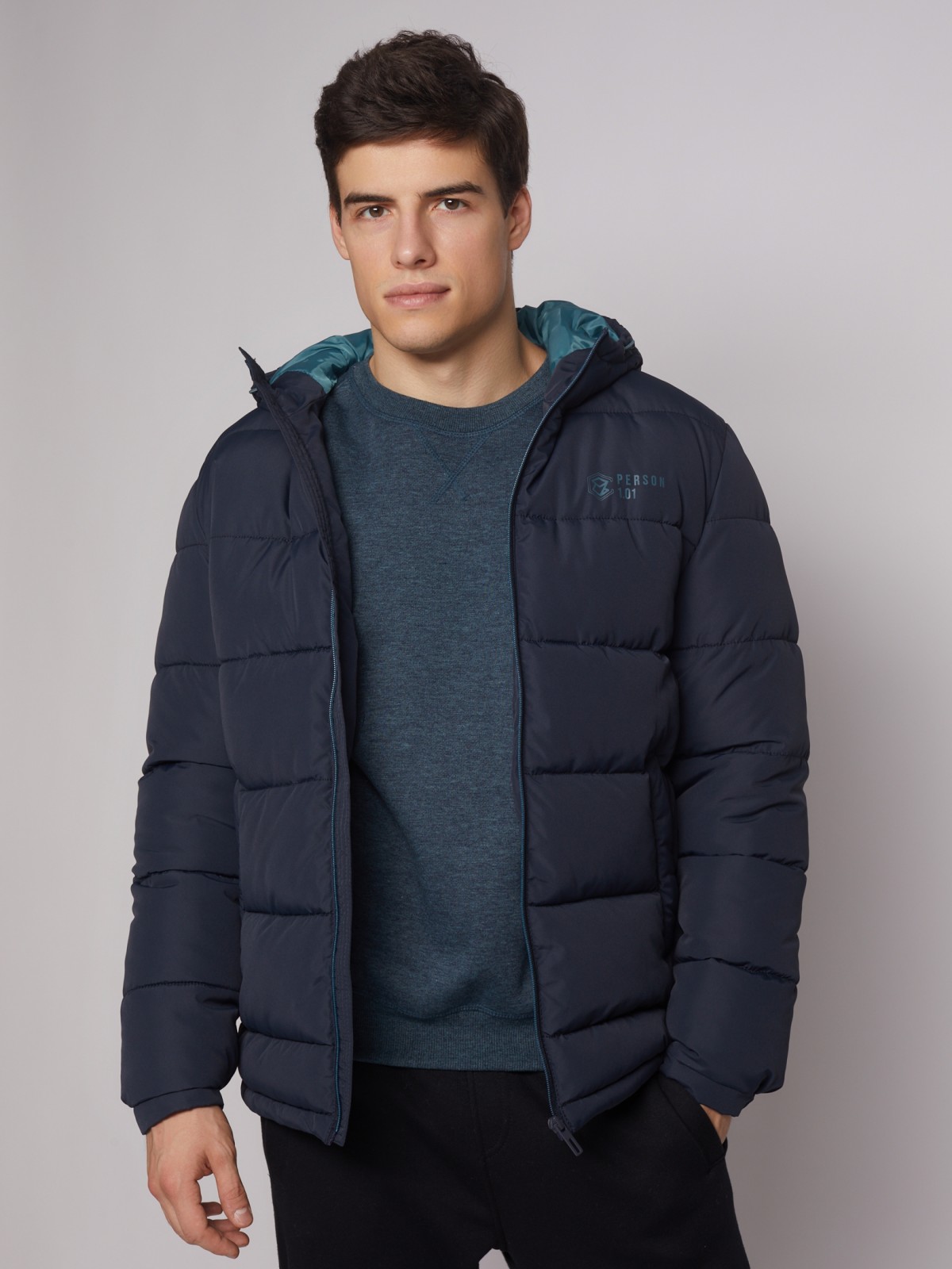 

Куртка мужская Zolla 012345102034 синяя 2XL, 012345102034