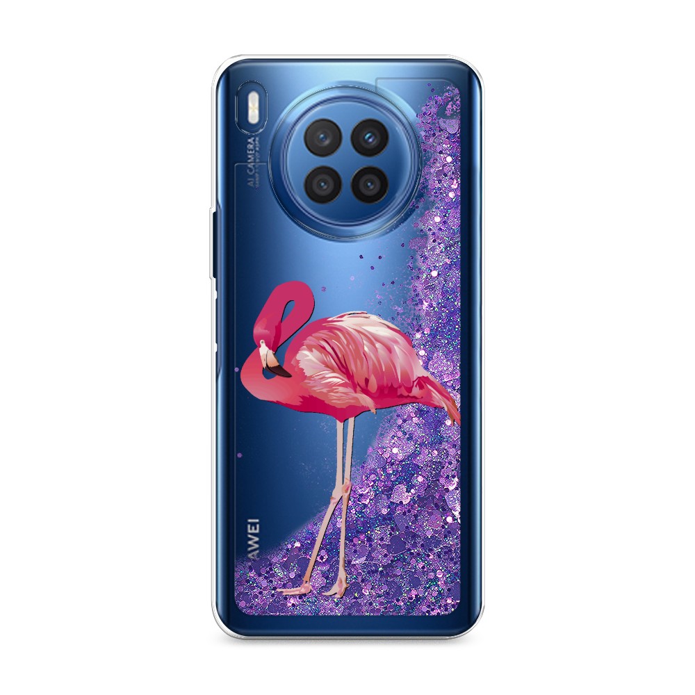 

Чехол Awog на Huawei Nova 8i/Honor 50 lite "Застенчивый фламинго", Разноцветный, 6106392-1