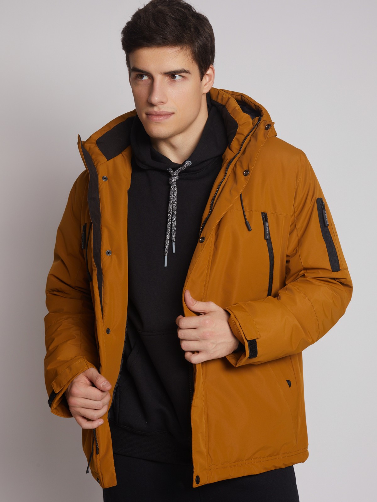 Куртка мужская Zolla 012345102064 коричневая XL