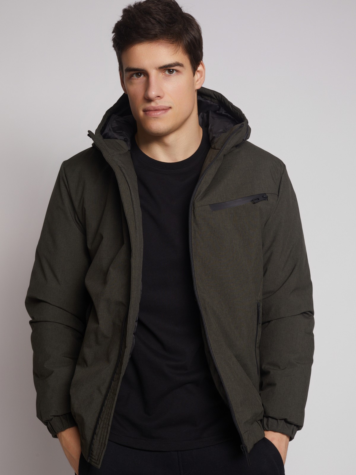

Куртка мужская Zolla 012345102074 хаки 2XL, 012345102074