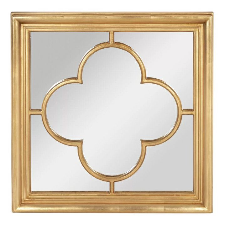 

Зеркало настенное Glasar квадратное 59 x 59 x 4 см, Золотистый
