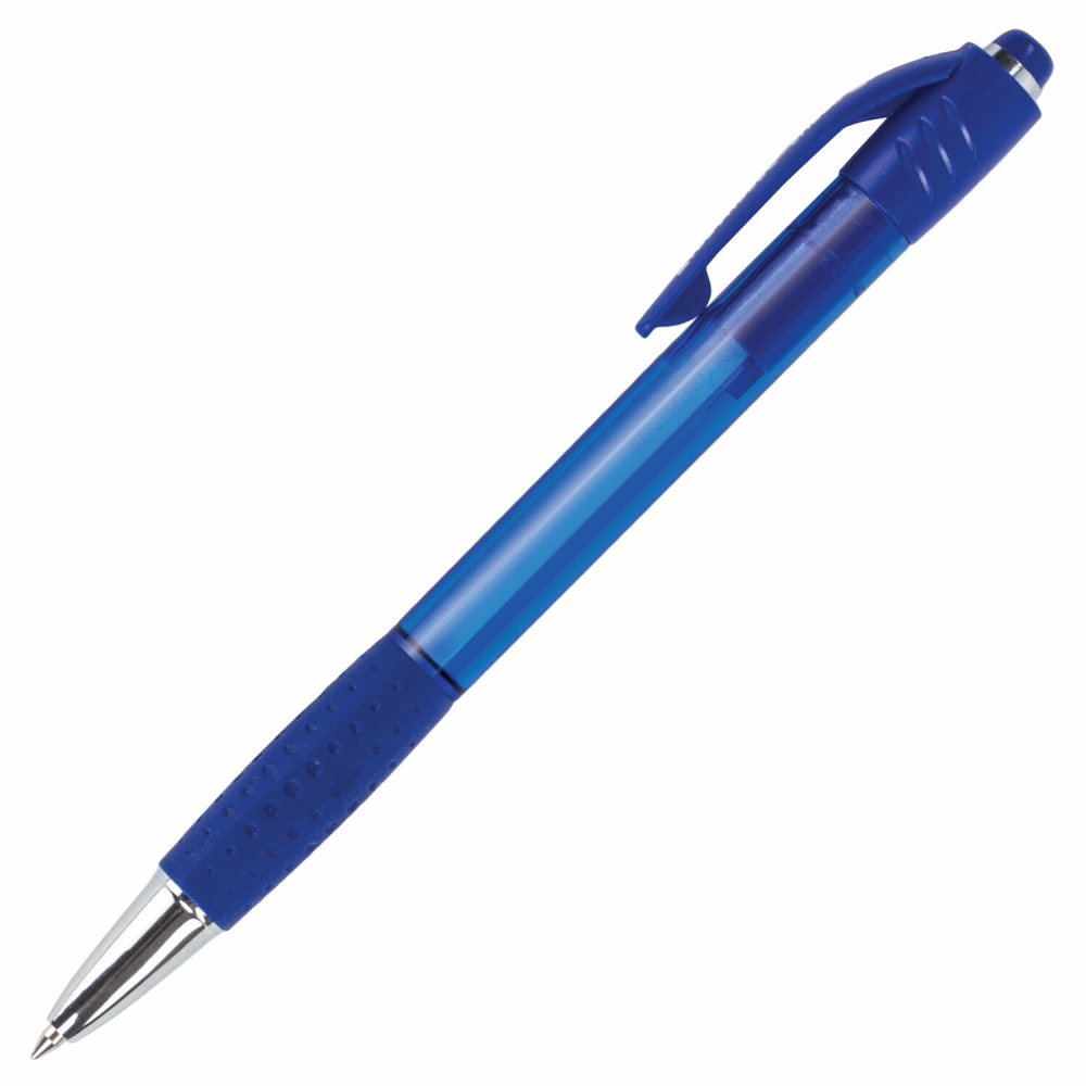 

Ручка шариковая с грипом BRAUBERG SUPER, синяя, корпус синий, узел 0,7 мм 24 шт