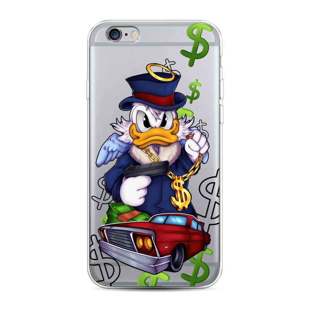 

Чехол на Apple iPhone 6 "Scrooge McDuck with a Gold Chain", Красный;синий;белый, 0104S50-6