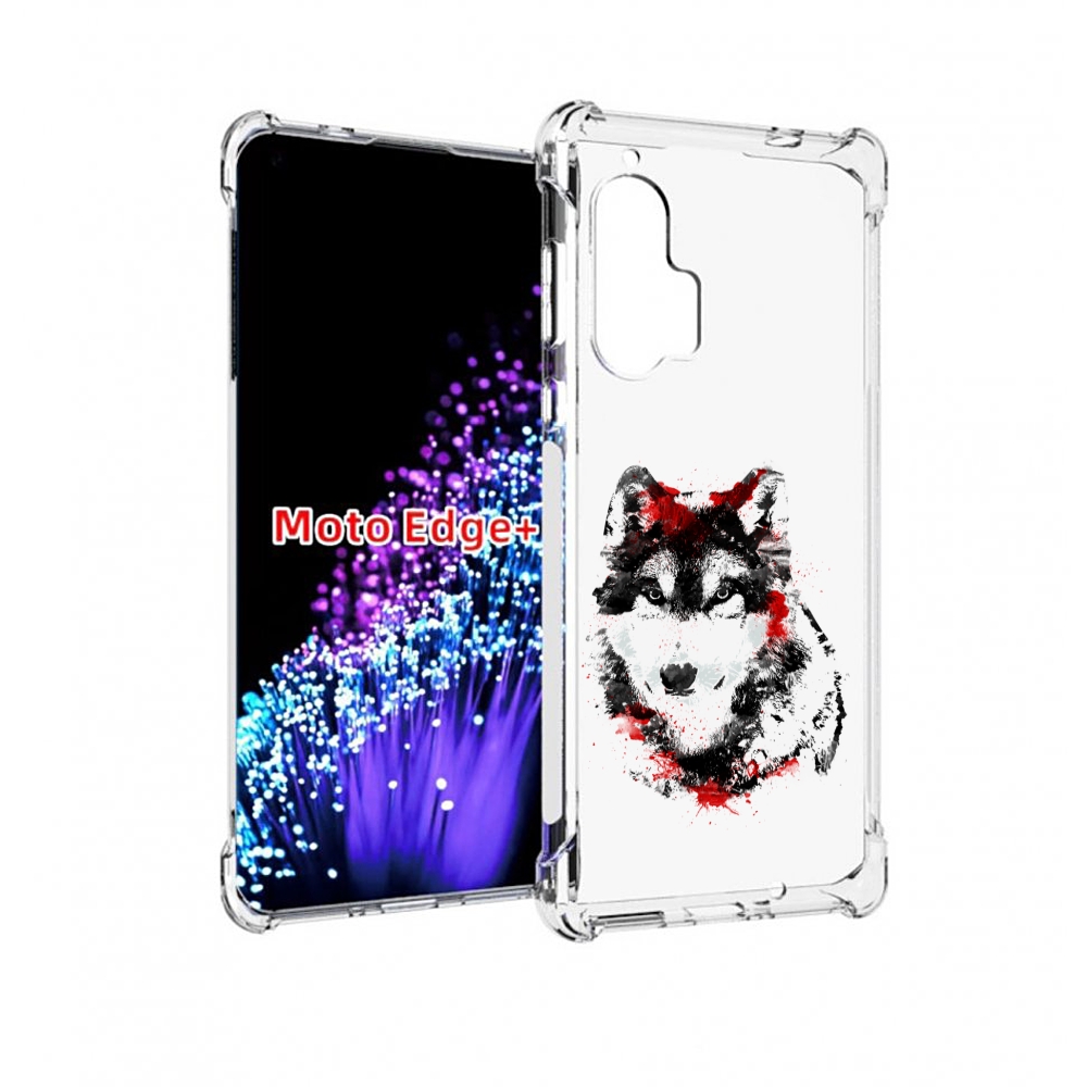 

Чехол MyPads кровавый волк для Motorola Edge+ Plus, Прозрачный, Tocco