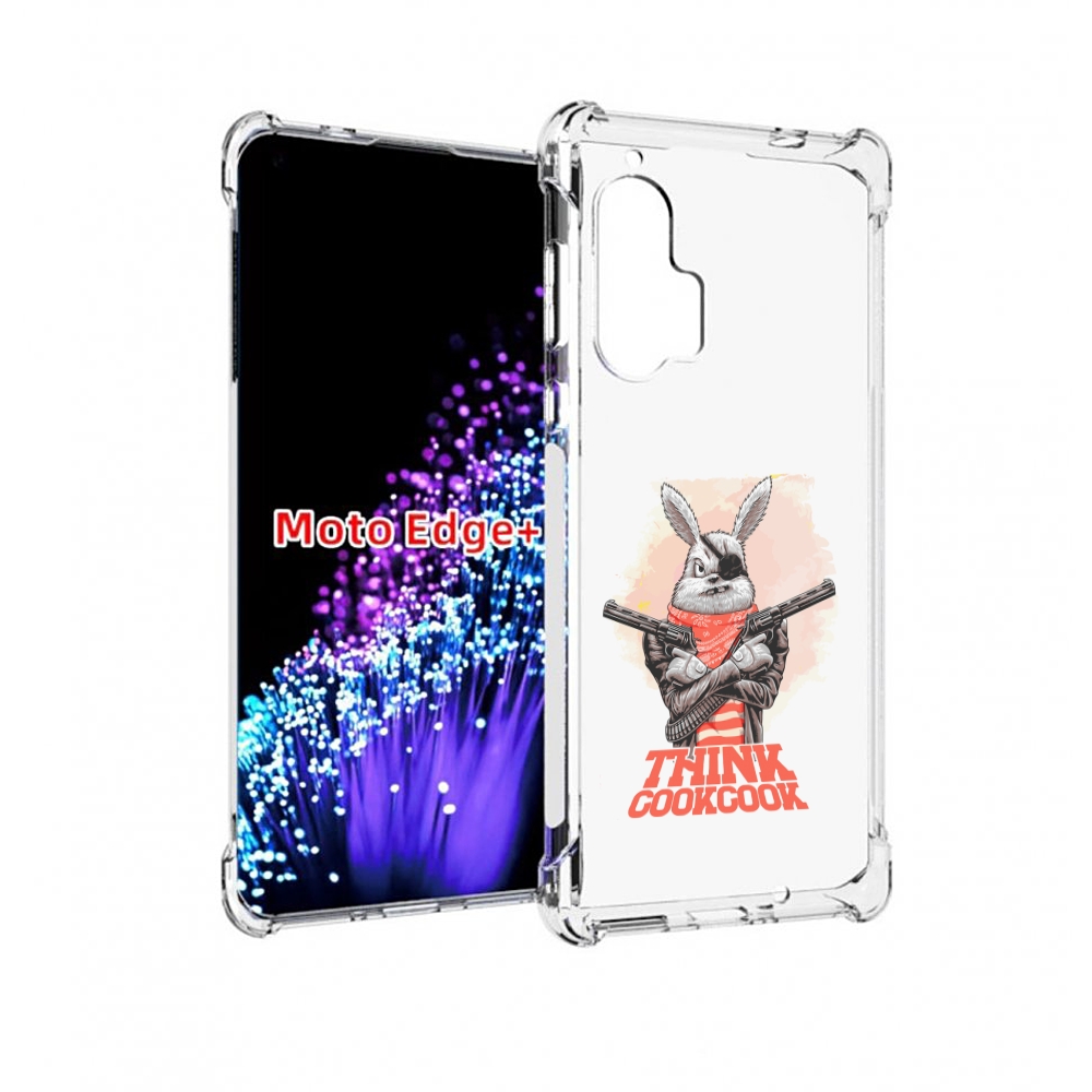 

Чехол MyPads кролик пират для Motorola Edge+ Plus, Прозрачный, Tocco