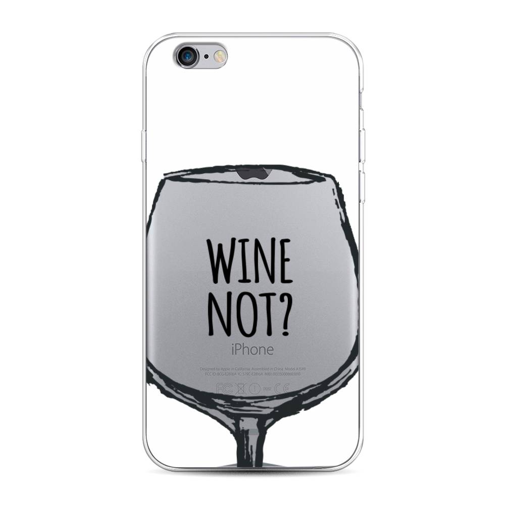 

Чехол на Apple iPhone 6 "Wine not white", Белый, 0104S50-6