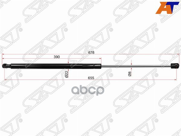 

SAT ST-1537538 Амортизатор крышки багажника FORD KUGA 08-12 1шт