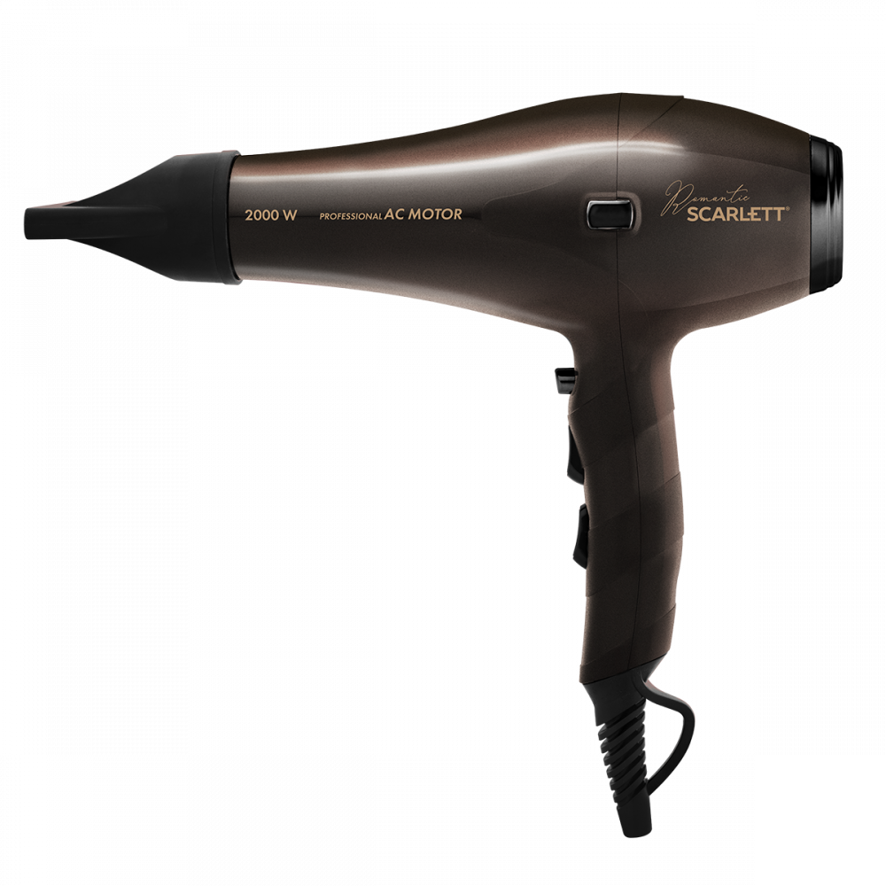 Фен Scarlett SC-HD70I85 2000 Вт коричневый щипцы для укладки волос rowenta curling dunes cf3227f0 25мм коричневый