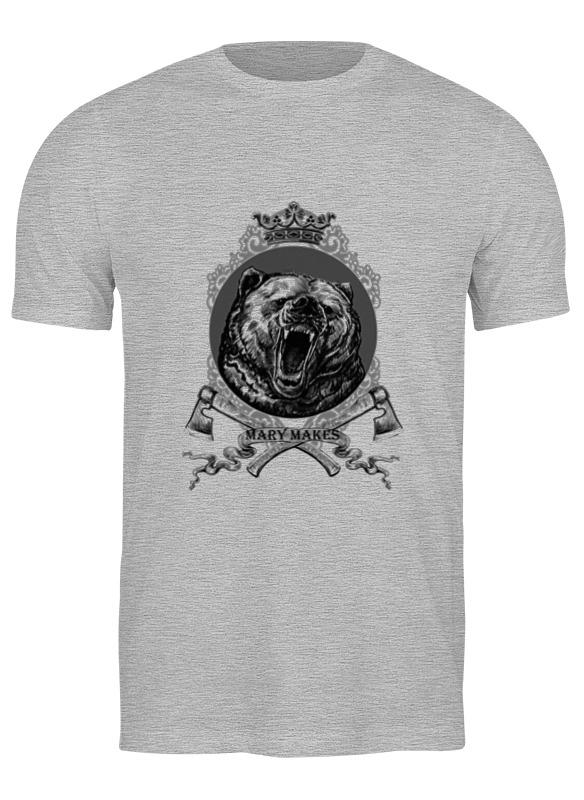 

Футболка мужская Printio Mary makes dangerous bear 3703149 серая XL, Серый, Mary makes dangerous bear 3703149