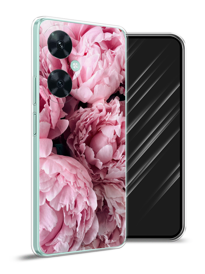 

Чехол Awog на Huawei Nova 11i "Нежные пионы", Розовый;черный;белый, 6121750-8