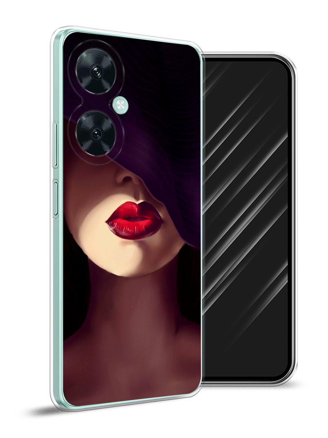 

Чехол Awog на Huawei Nova 11i "Красные губы", Черный;бежевый;красный, 6121750-7