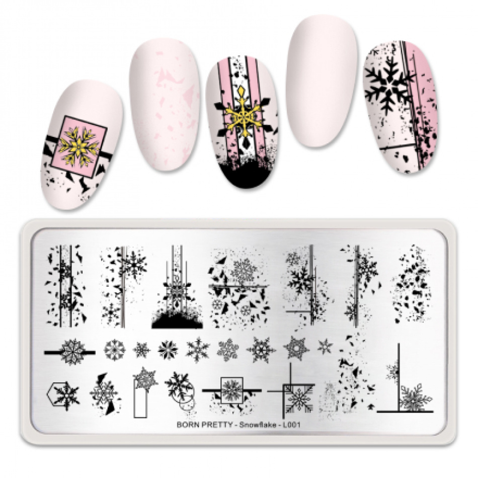 

Пластина для стемпинга Born Pretty Snowflake BP-L001, Разноцветный