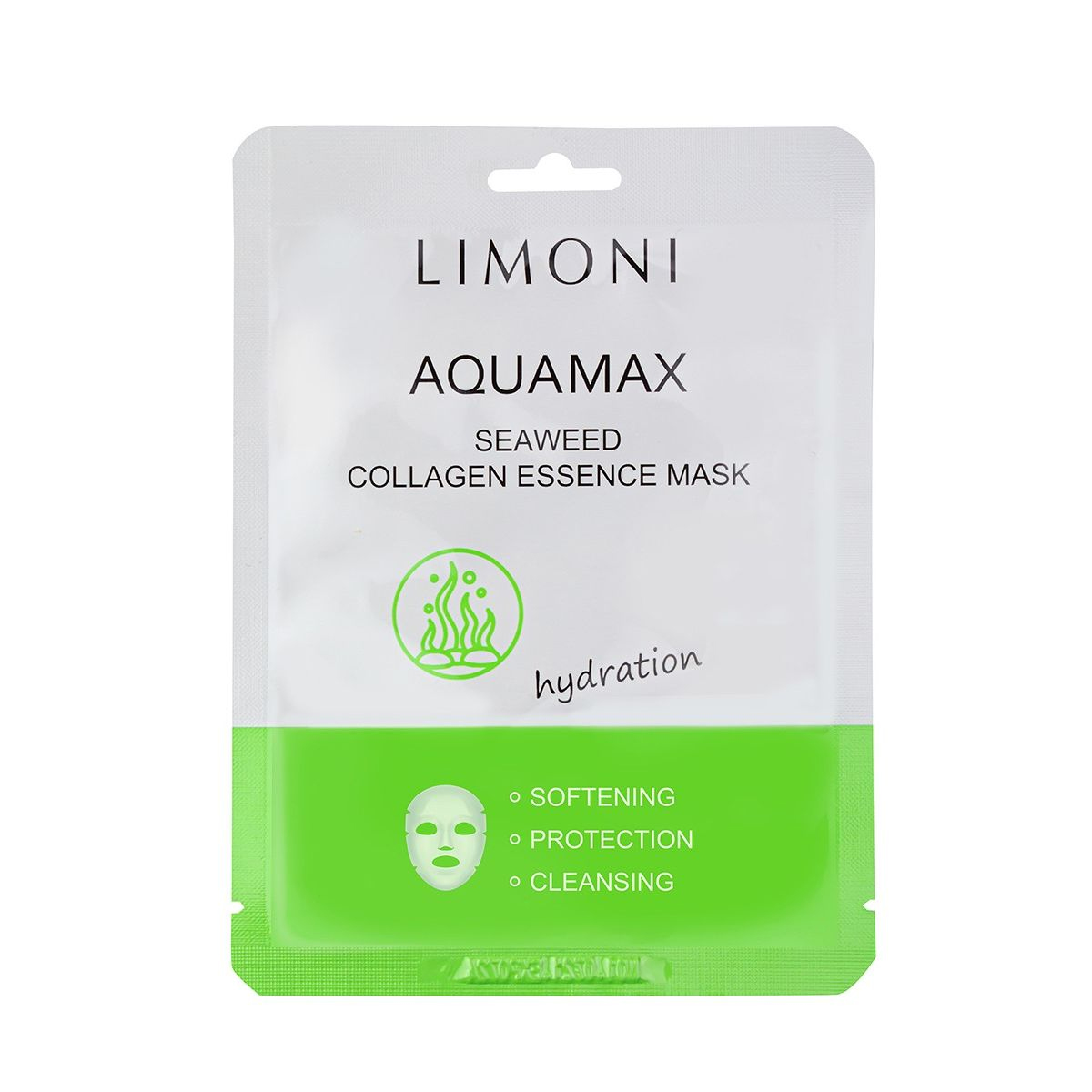 

Тканевая маска Limoni Aquamax Seaweed Collagen Essence с водорослями и коллагеном, 000008892