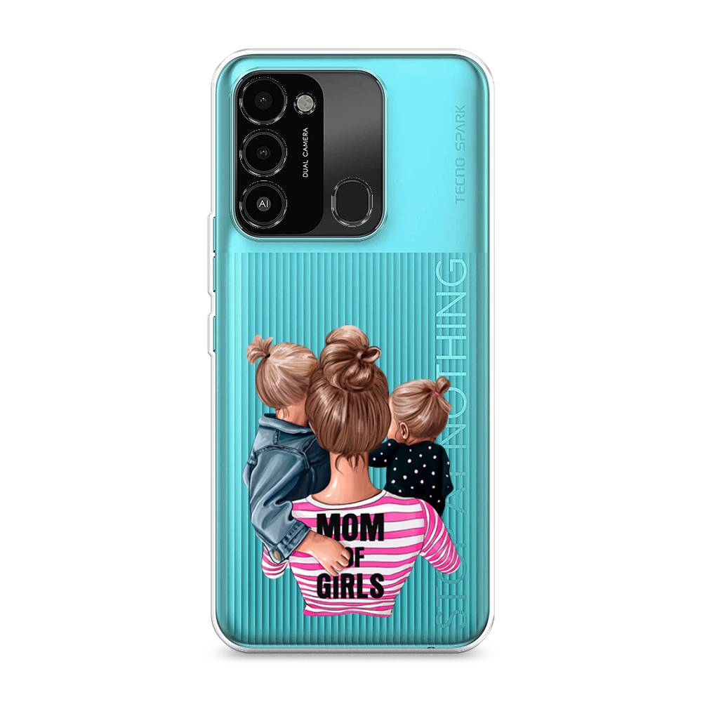 

Чехол Awog на Tecno Spark Go 2022/8С/9 "Mom of Girls", Разноцветный, 301250-6