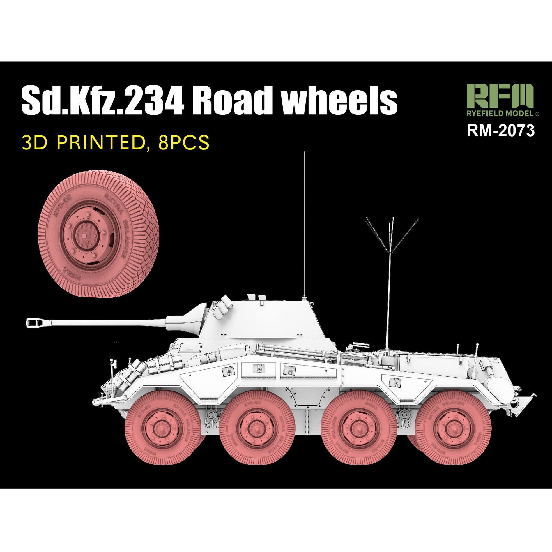 

Дорожные колёса Rye Field Model для Sd Kfz 234 RM-2073