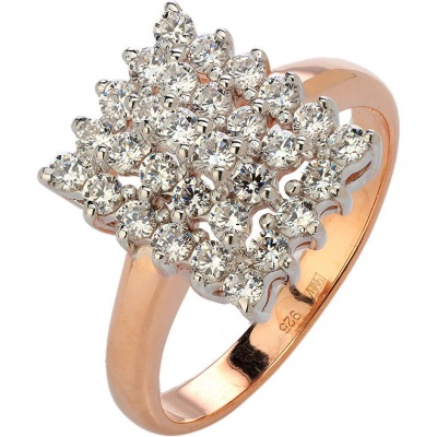 

Кольцо из серебра р.  Эстет 01К1513648РА, фианит, 01К1513648РА