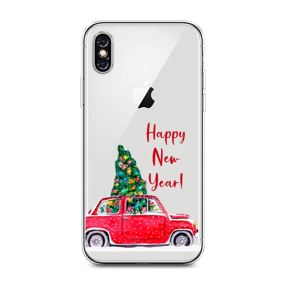 

Чехол на Apple iPhone XS Max "Happy New Year", Красный;зеленый, 11950-5