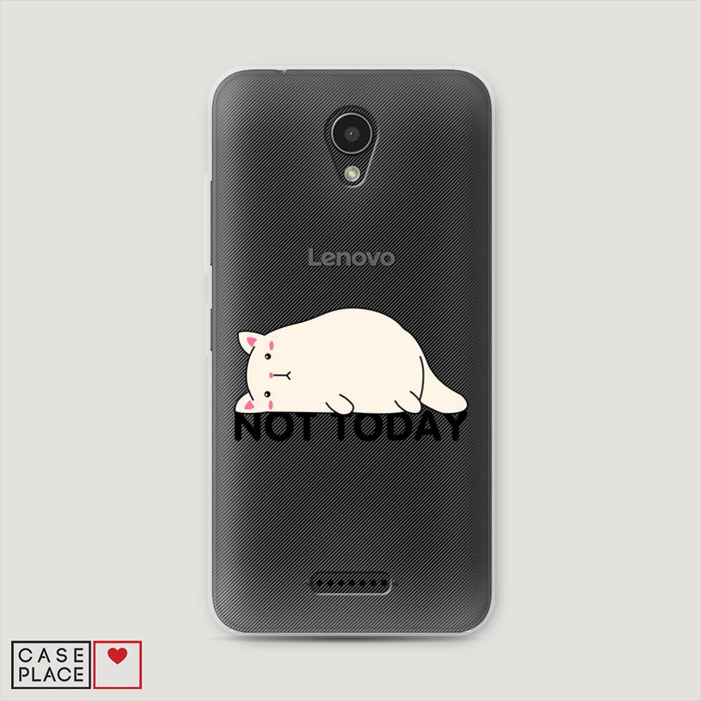 

Чехол на Lenovo Vibe B "Cat not today", Белый;розовый;черный, 112450-1