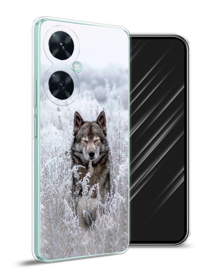 

Чехол Awog на Huawei Nova 11i "Волк в поле", Белый;черный, 6121750-1