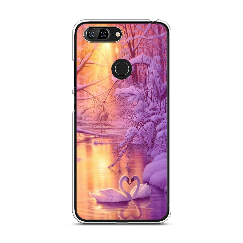 

Чехол на Lenovo S5 "Зима 1", Фиолетовый;желтый, 112550-2