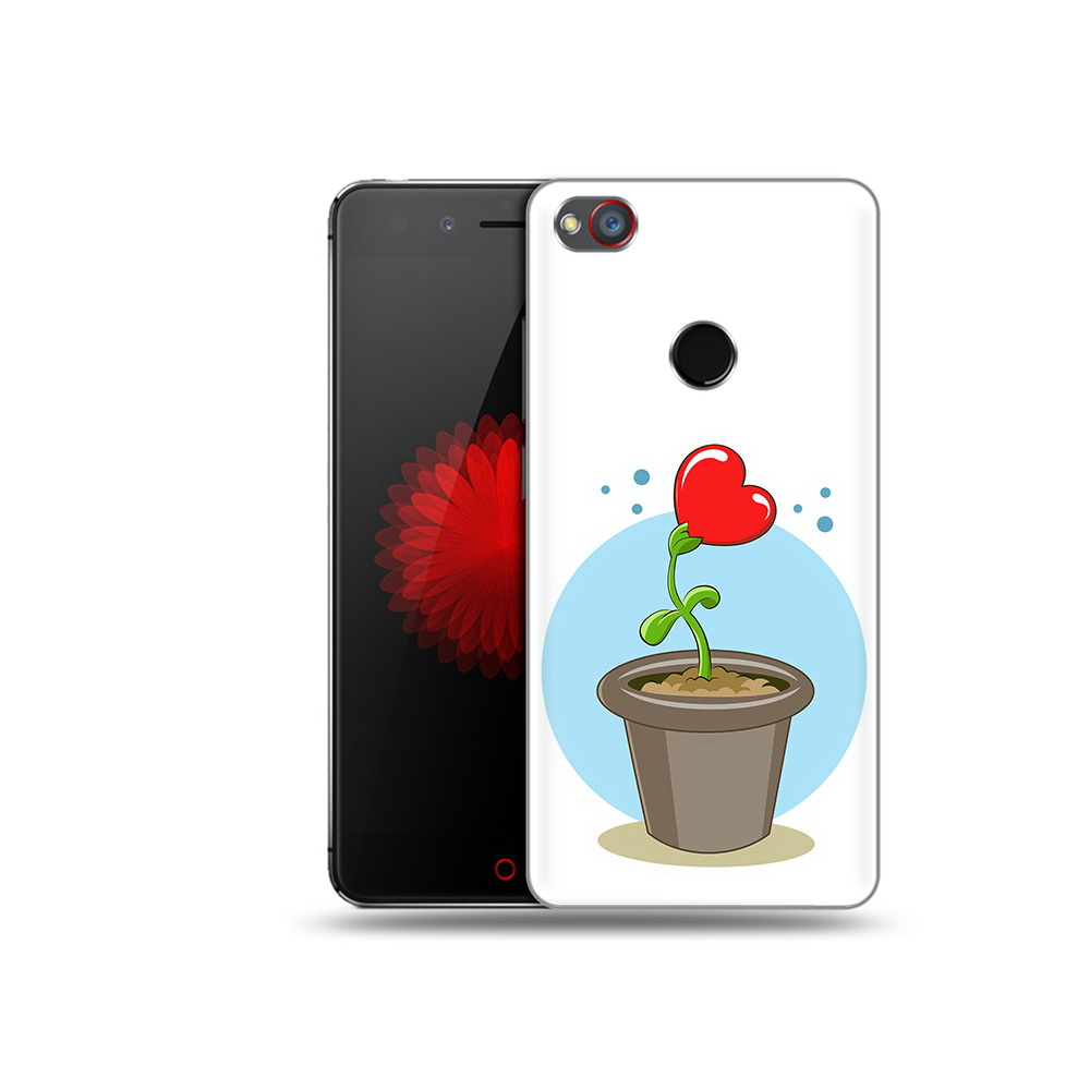 

Чехол MyPads Tocco для ZTE Nubia Z11 Растение любви 14 февраля (PT48017.468.145), Прозрачный, Tocco