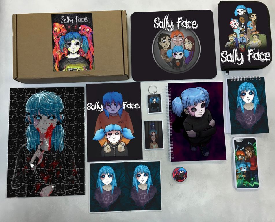 

Бокс с подарком Sally Face - 13, 50277334, 11 предметов, Бежевый