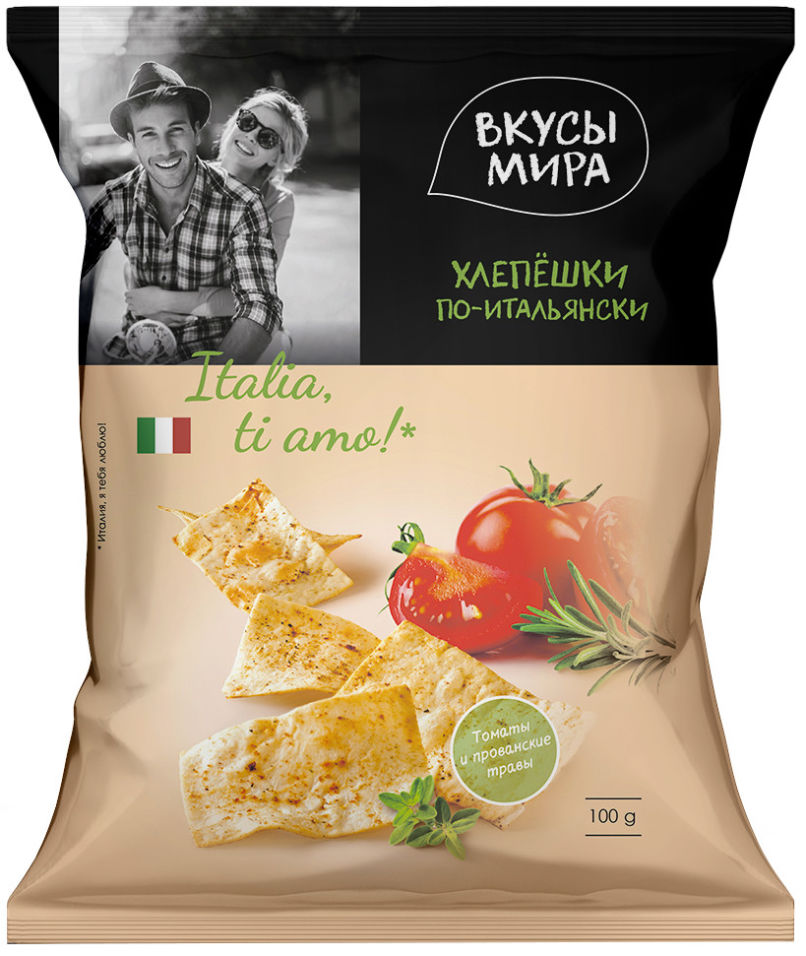

Хлепешки Вкусы Мира по-итальянски 100г