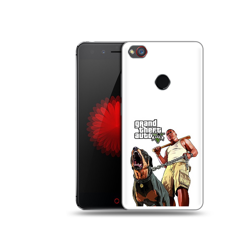 

Чехол MyPads Tocco для ZTE Nubia Z11 GTA грозная собака (PT48017.468.18), Прозрачный, Tocco