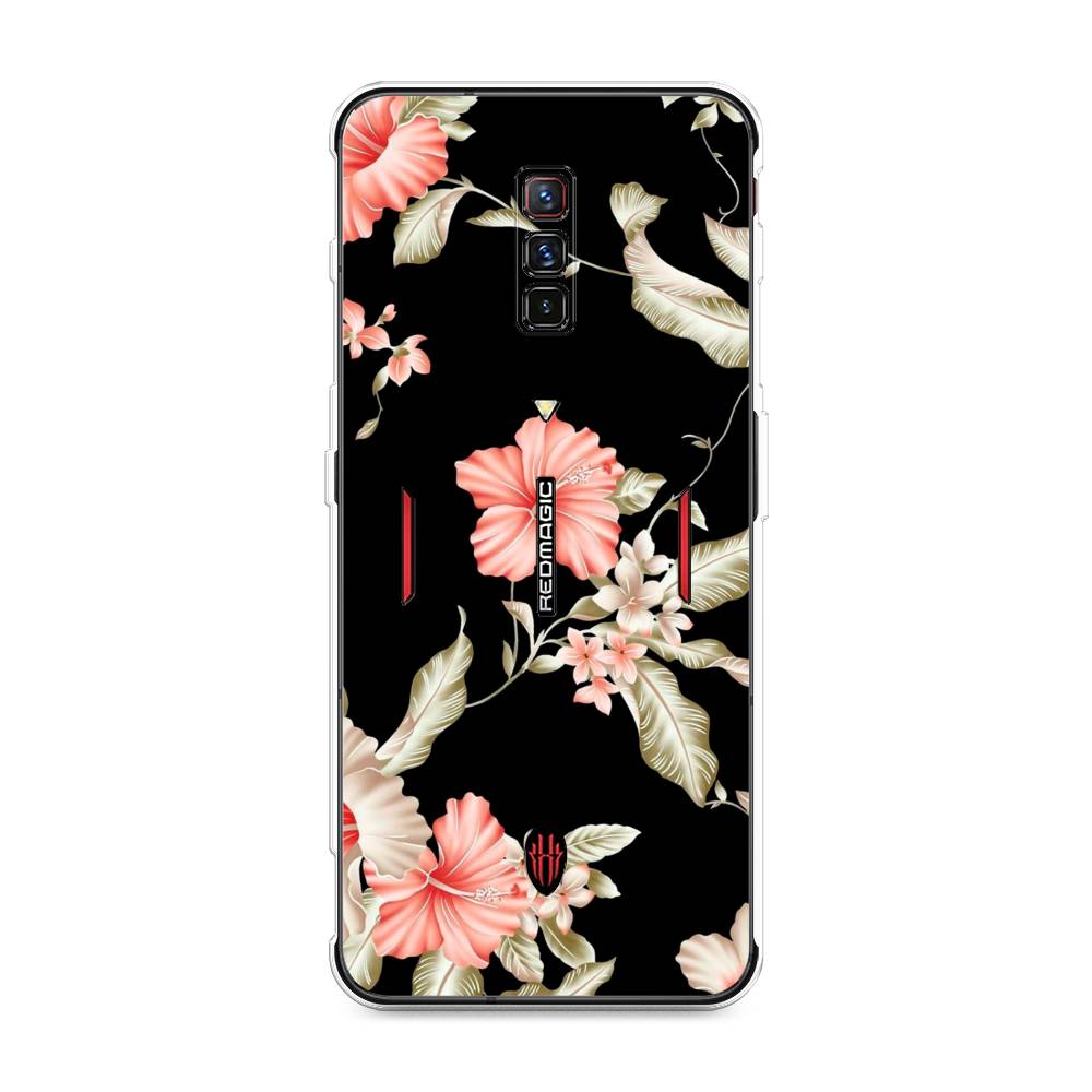

Чехол Awog на ZTE Nubia Red Magic 6 / ЗТЕ Нубиа Ред Мэджик 6 "Цветы на черном", Разноцветный, 135150-8