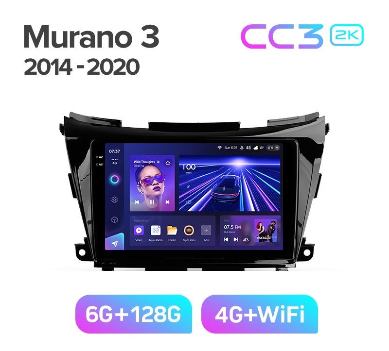 Магнитола TEYES NISSAN MURANO Z52 2014-2020 гкомплект АCC3 2K 6128ГБ 4289000₽