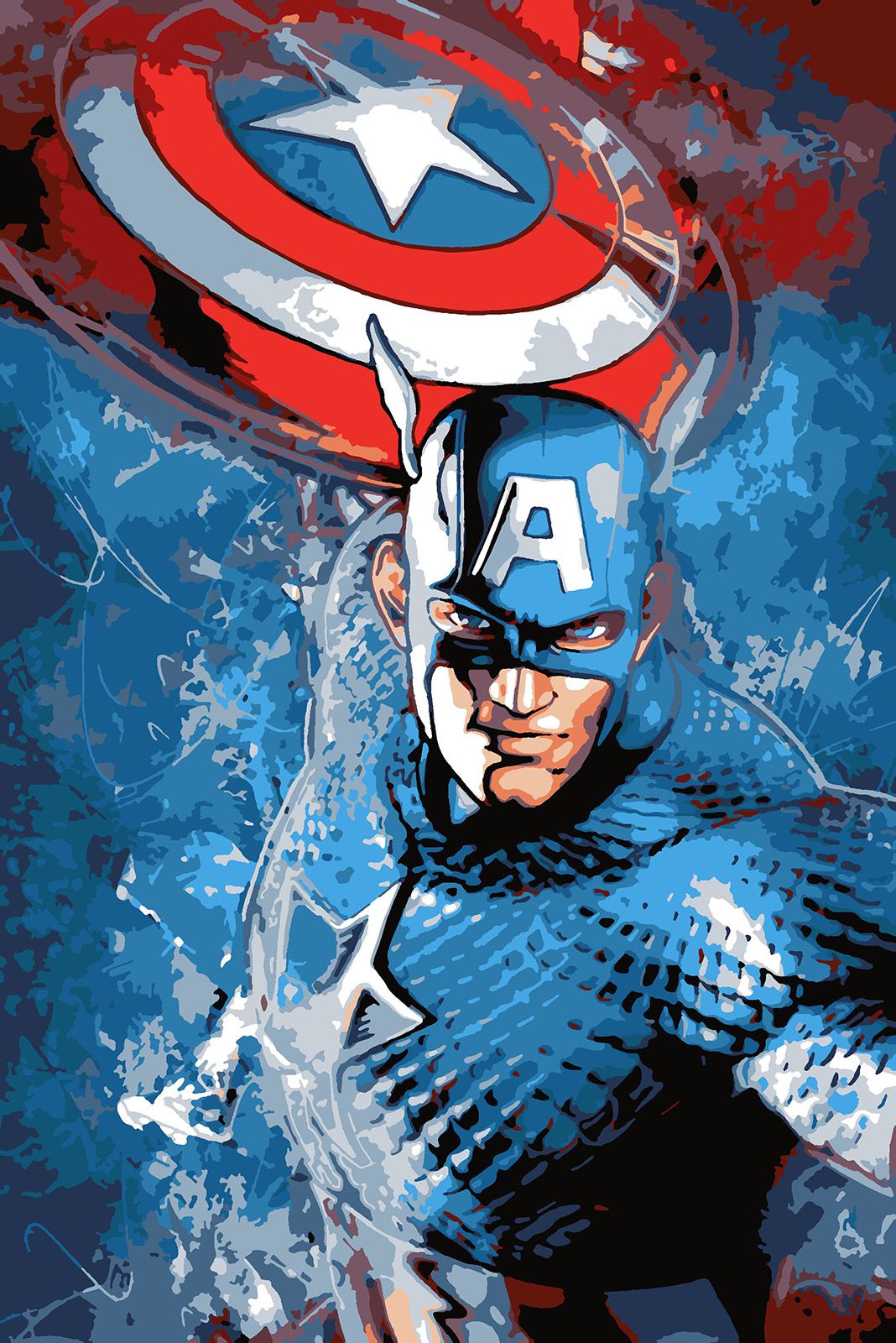 

Картина по номерам Красиво Красим Captain America, 80 х 120 см, Captain America